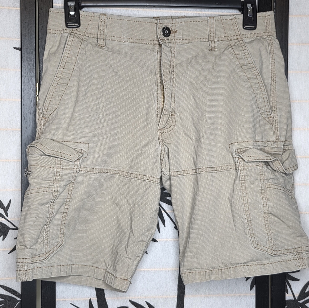Lee Men's Beige Cargo Shorts